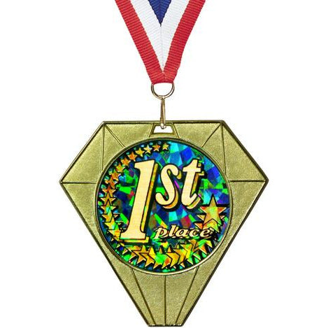 Exclusive Jewel Medal with Round Insert